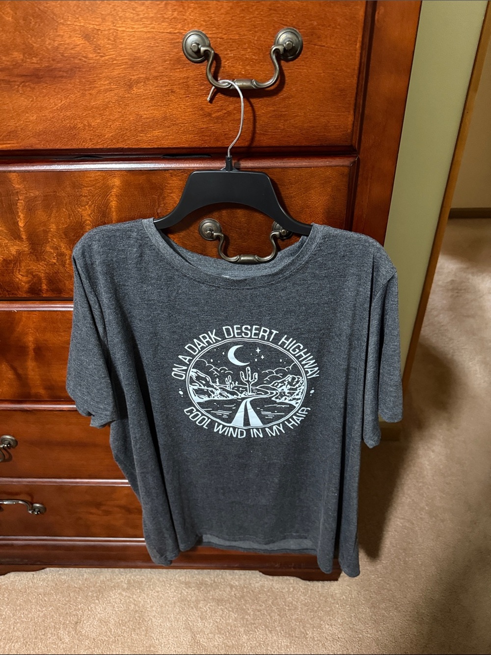 Men's Charcoal Graphic Tee - Desert Highway Design